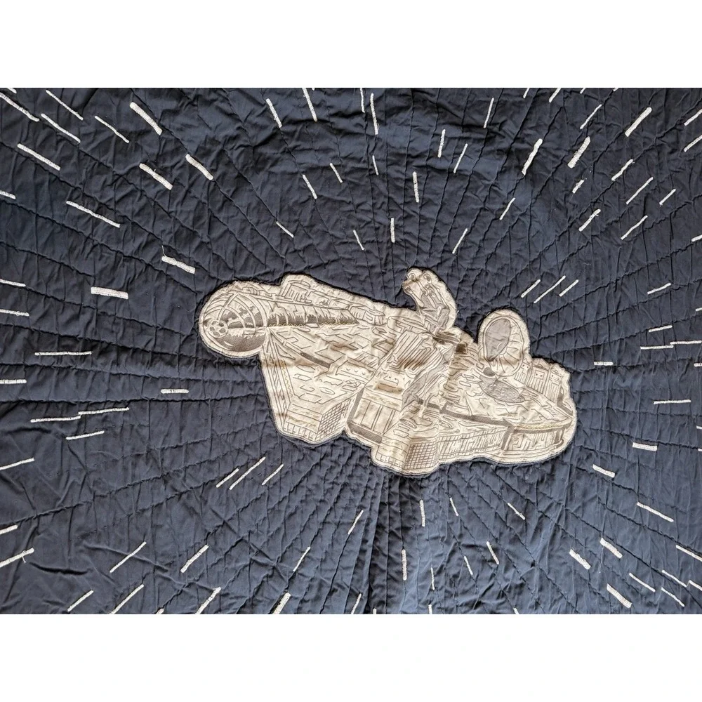 Pottery Barn Kids Star Wars Twin Bedding Set Quilt Shams Wool Blanket 3pc Sheets
